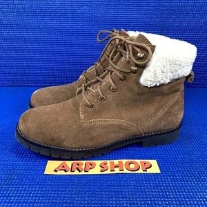 SKECHERS FAUX FUR UPPER Women`s Size 7 Brown Hiking Boots SN48773